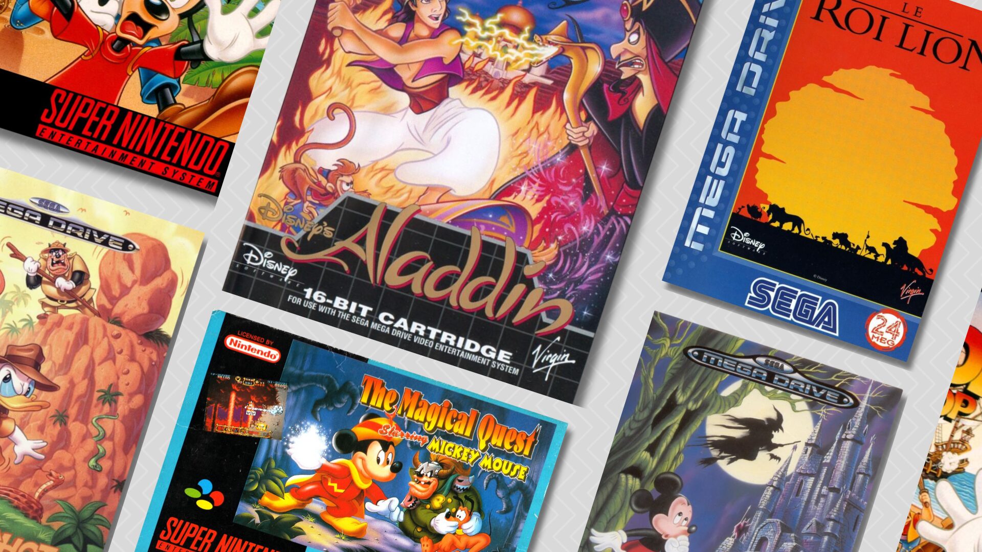 Les jeux Disney sur Super Nintendo et Mega Drive